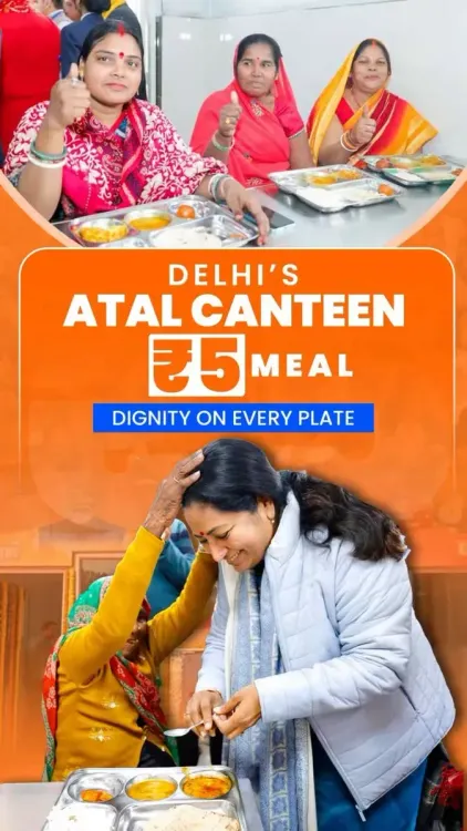 CM Rekha Gupta: 100 Atal Canteens Now Feed 1 Lakh Daily in Delhi