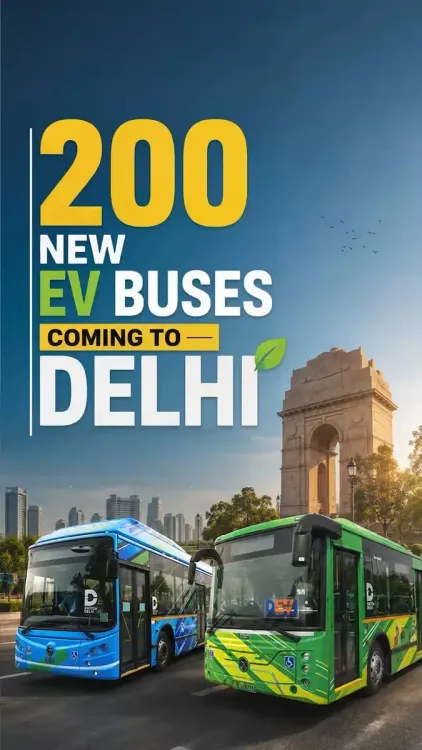 CM Rekha Gupta adds 200 EV buses, launches Delhi-Karnal route