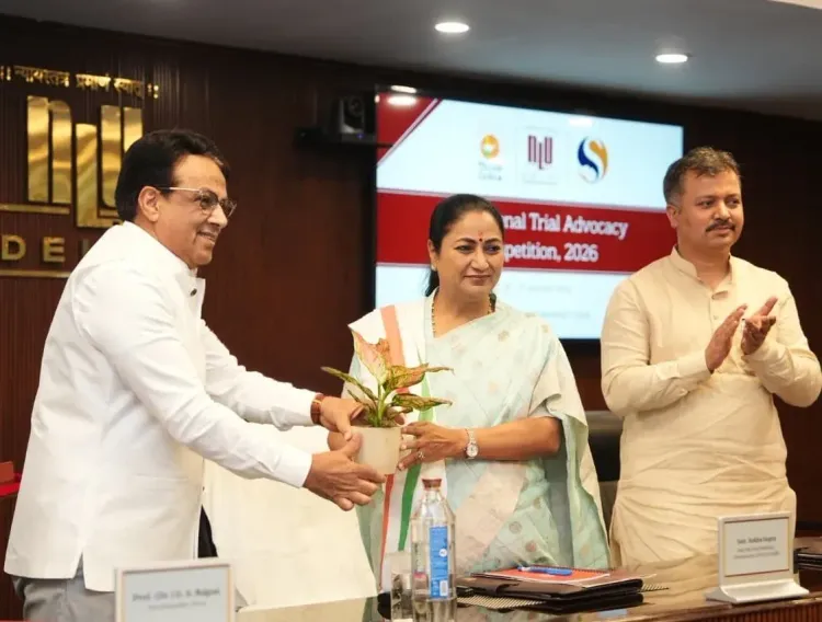 CM Rekha Gupta at NLU Delhi's First Trial Advocacy Meet