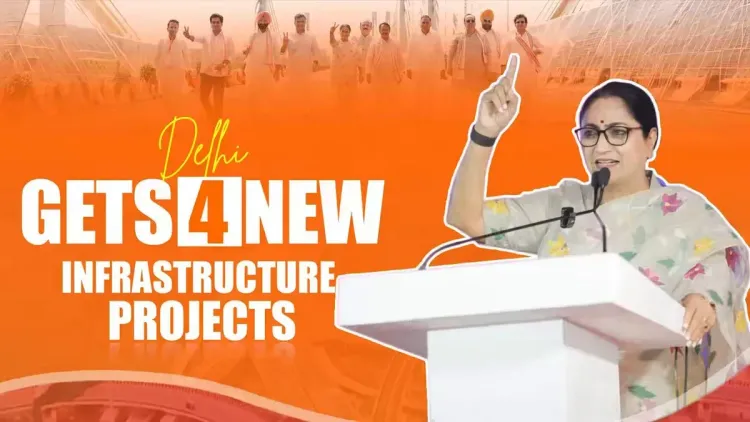 CM Rekha Gupta dedicates four connectivity projects to Delhi