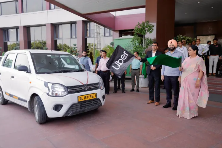 CM Rekha Gupta Flags Off Uber Airport Share from IGI T3