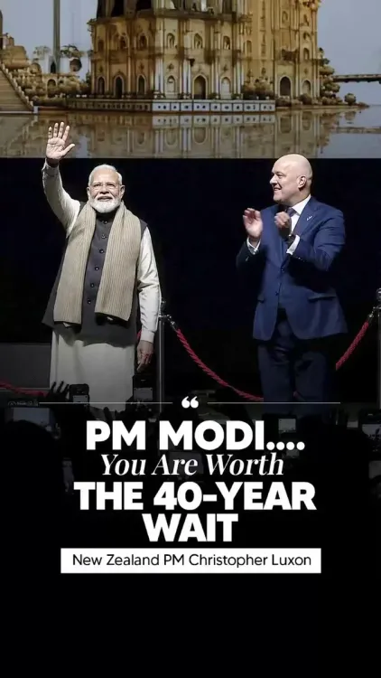 CM Rekha Gupta Hails NZ PM Luxon's Praise for PM Modi