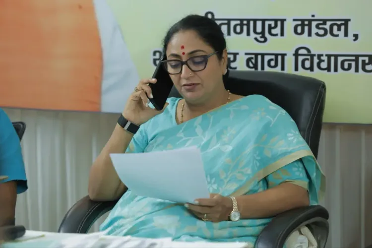 CM Rekha Gupta Holds Pitampura Jan Samvad on Modi's 12-Year Mark