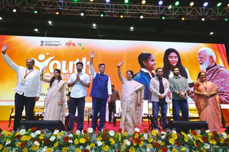 CM Rekha Gupta joins MY Bharat Youth Convention in Delhi