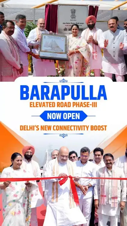 CM Rekha Gupta opens Barapullah Phase-III, easing East-South Delhi travel