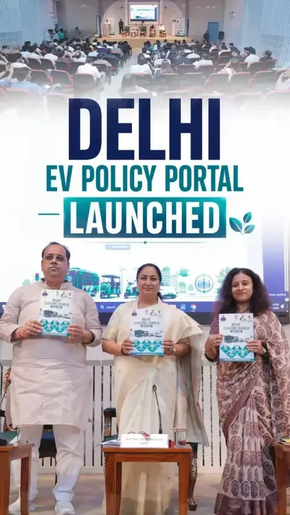 CM Rekha Gupta Promotes Delhi EV Policy and Subsidy Portal