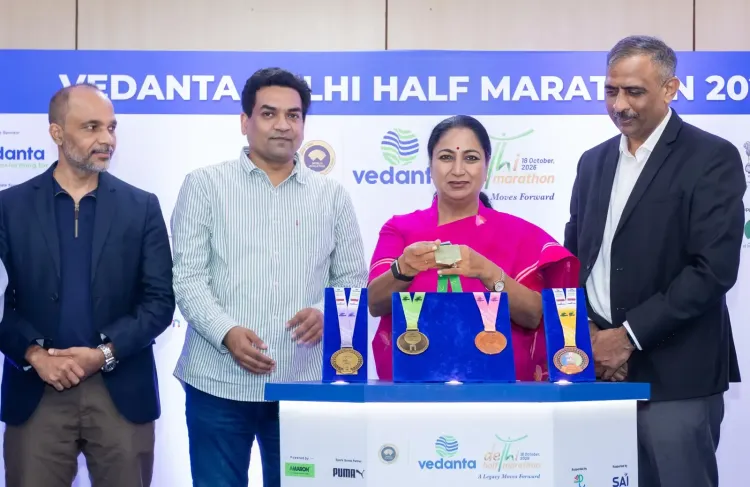 Delhi Half Marathon 2026: CM Rekha Gupta unveils 21st edition finisher's medal