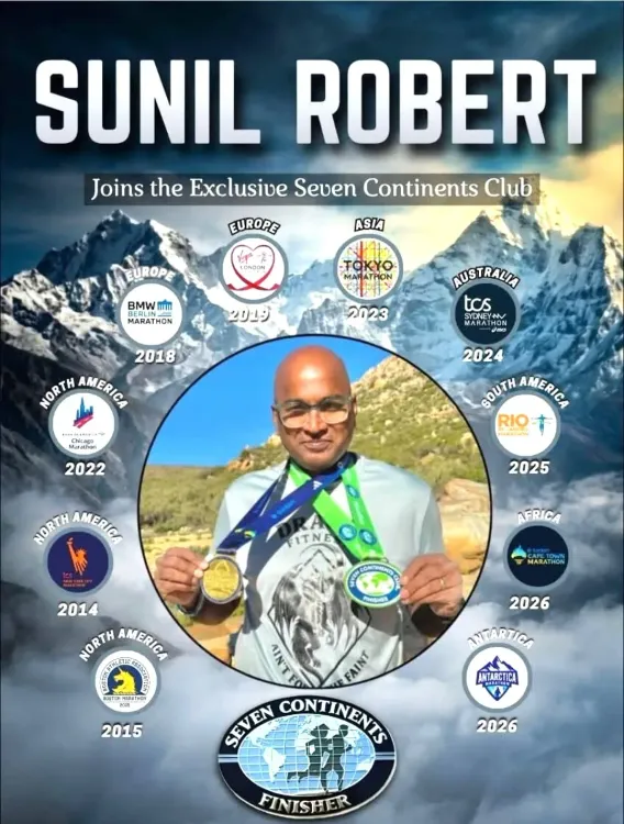 CM Revanth Congratulates Hyderabad's Sunil Robert on Seven-Continent Marathon Feat