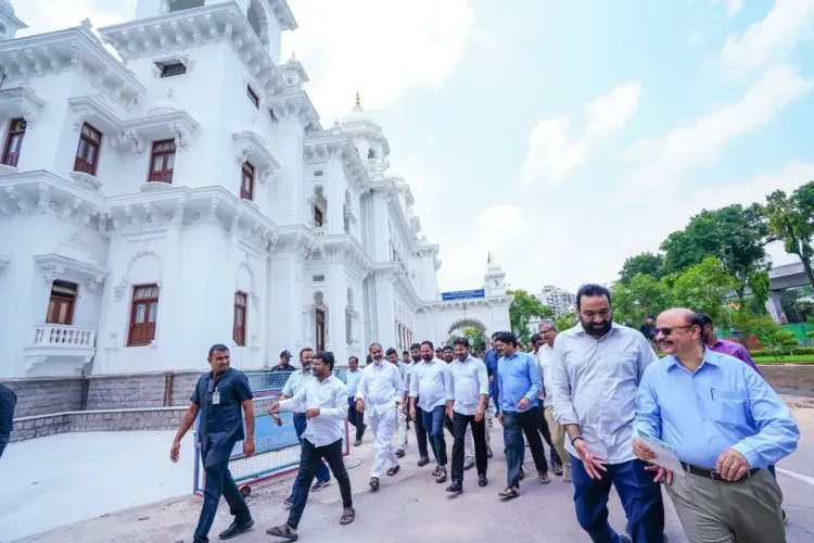 CM Revanth Reddy inspects Telangana Assembly renovation works