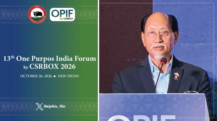 CM Rio addresses One Purpos India Forum 2026 inaugural