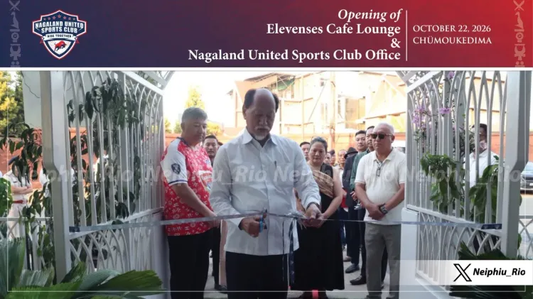 CM Rio Inaugurates Cafe Lounge and New Office in Nagaland