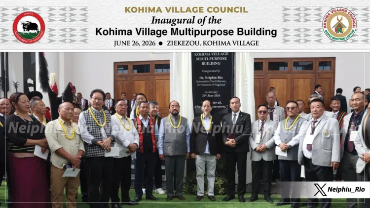 CM Rio Inaugurates Kohima Village Multipurpose Building