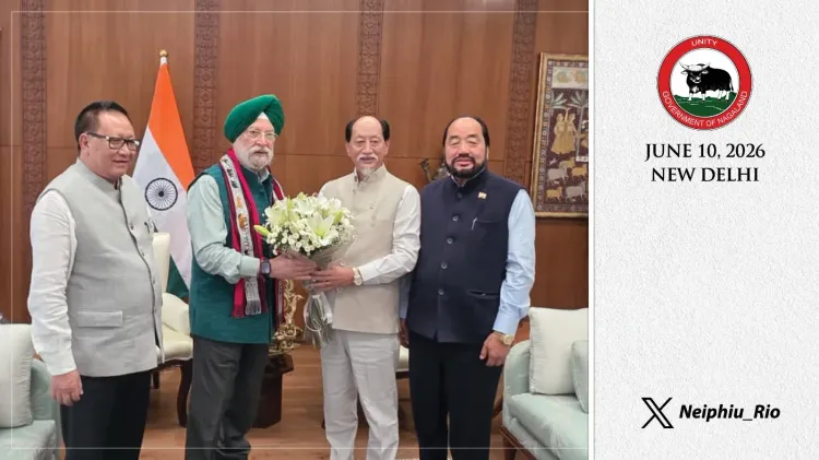CM Rio Meets Petroleum Minister Puri on Nagaland Oil Exploration
