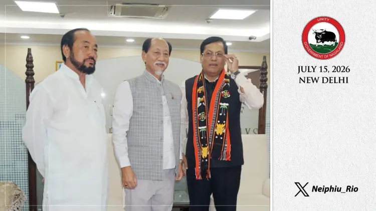 CM Rio Meets Union Minister Sonowal on Nagaland Waterways