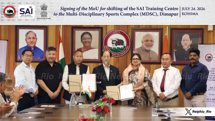 CM Rio Signs MoU to Shift SAI Centre to MDSC Dimapur