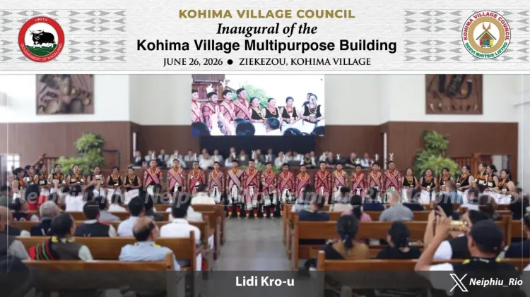 CM Rio Thanks Centre for Multipurpose Hall in Nagaland