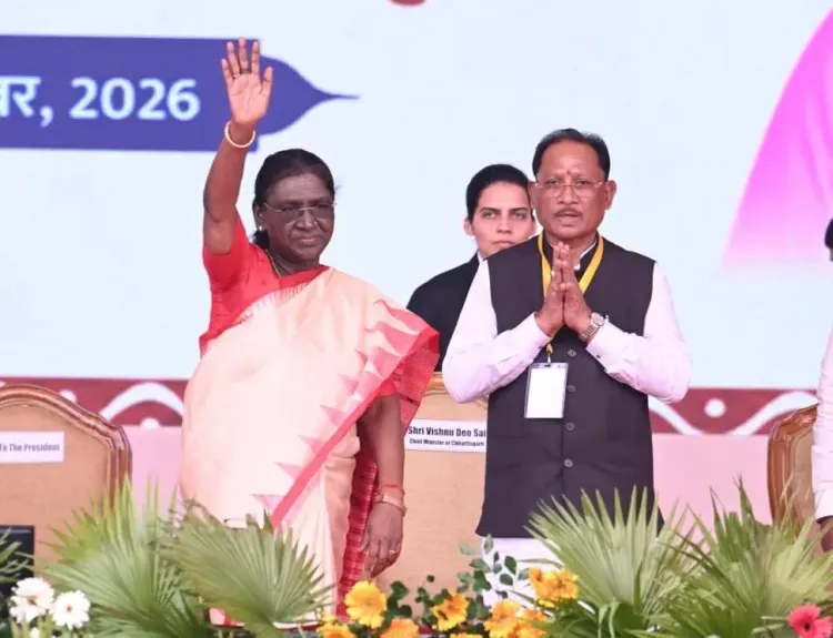 CM Sai at Bastar Dussehra with President Murmu