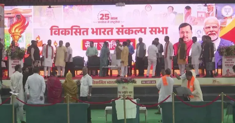 CM Sai at Viksit Bharat Sankalp Sabha in Raipur