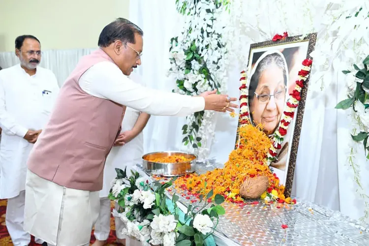 CM Sai Attends Condolence Programme for Raipur South MLA's Sister