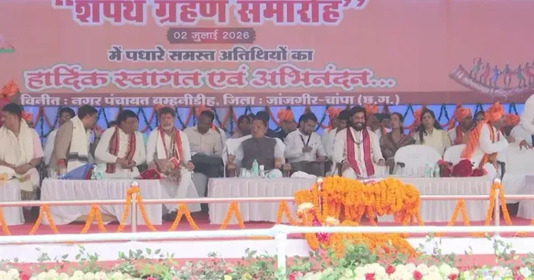 CM Sai Attends Oath Ceremony of Newly Elected Municipal President, Councillors