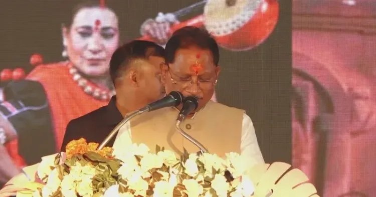 CM Sai Attends Pandwani Mahasammelan, Unveils Projects in Ahiwara