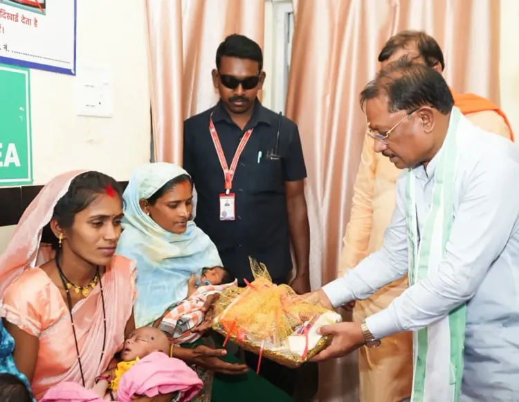 CM Sai Distributes Maternity Kits at Balodabazar Health Centre
