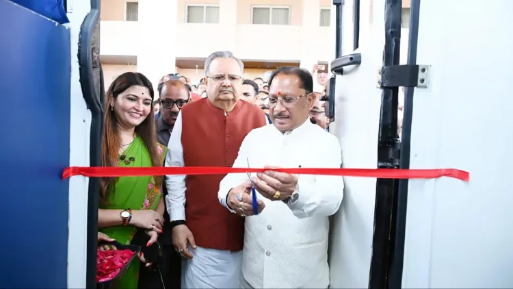 CM Sai Flags Off Free Mobile Tech Lab for Rural CG Students