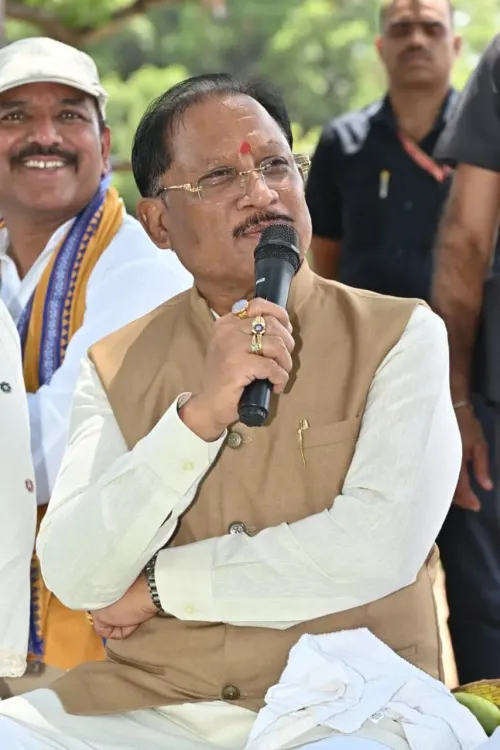 CM Sai holds chaupal in GPM district under Sushasan Tihar