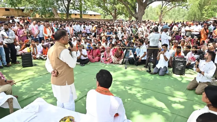 CM Sai Holds Jan Chaupal in Gaurela-Pendra-Marwahi Under Sushasan Tihar