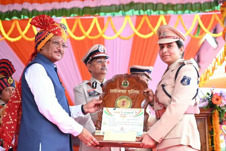 CM Sai Honours Chhattisgarh Police on 80th Independence Day