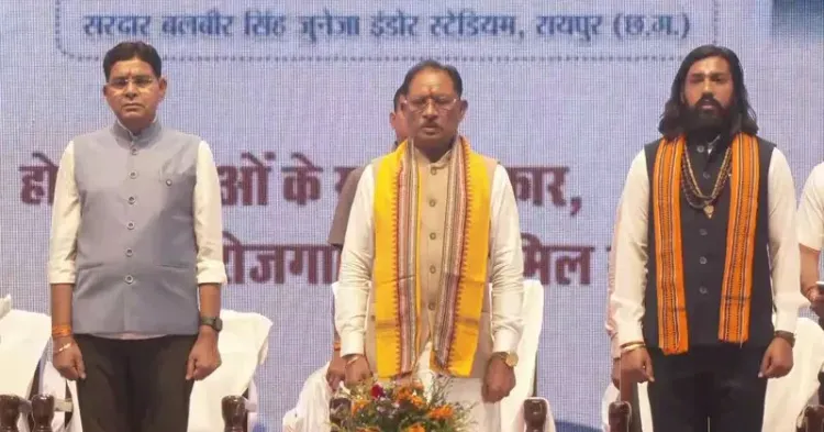 CM Sai Hosts State-Level Job Fair at Raipur's Juneja Stadium