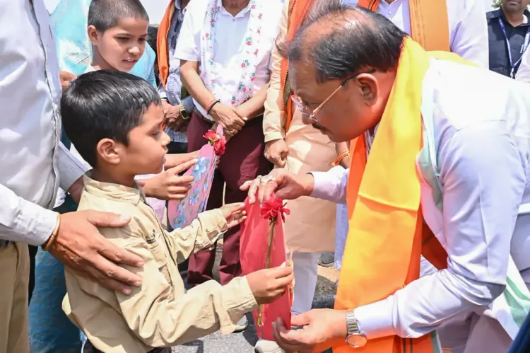 CM Sai Meets Chirayu Yojana Beneficiary Children in Baloda Bazar