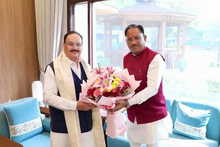 CM Sai meets JP Nadda, discusses Chhattisgarh health infra