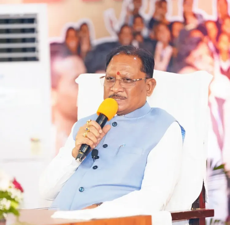 CM Sai Meets Prayas School Students Who Cracked NEET 2026
