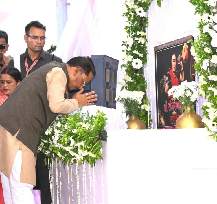 CM Sai pays tribute to Padma Vibhushan Teejan Bai in Ganiyari