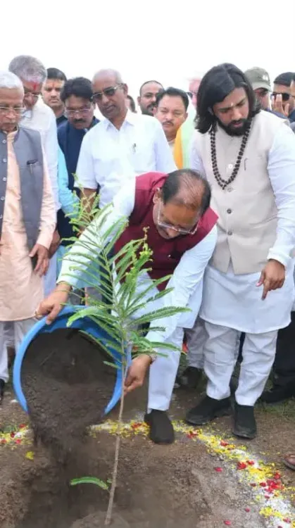 CM Sai Plants Sapling Under Ek Ped Maa Ke Naam 2.0 in Raipur