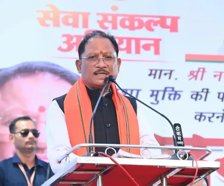 CM Sai Walks Raipur Streets for Drug-Free Chhattisgarh