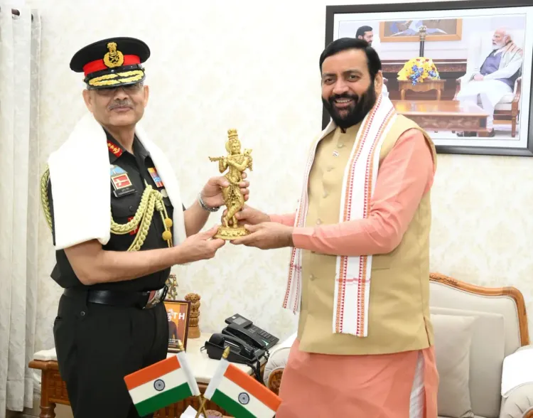 CM Saini Hosts Army Chief, Western Command Head at Chandigarh Residence