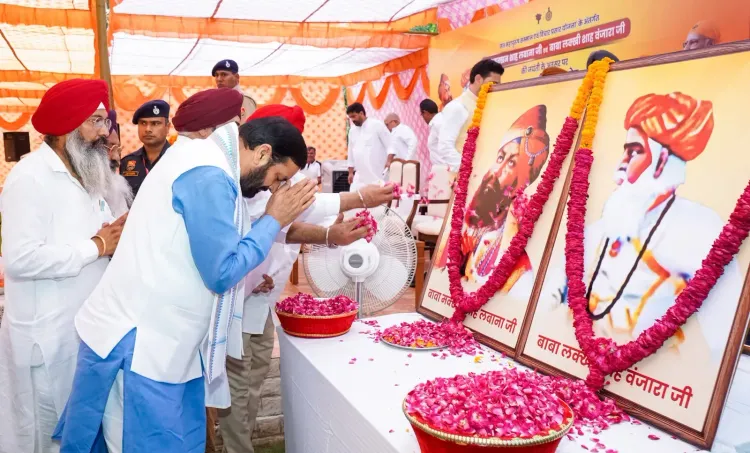 CM Saini Pays Tribute to Baba Makkhan Shah, Bhai Lakhi Shah