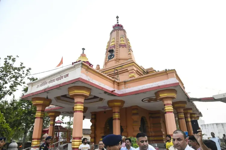 CM Saini Pays Tribute to Saint Nataraj Giri, Inspects Dome Collapse at Babaen Temple