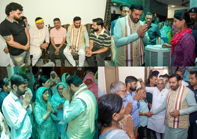 CM Saini Visits Rohtak Fire Victims, Announces Ex-Gratia Relief