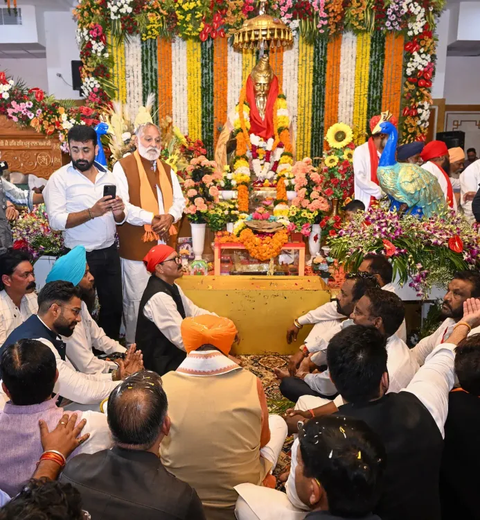 CM Saini visits Valmiki shrine in Amritsar, distributes tricycles to differently-abled