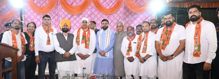 CM Saini Welcomes Punjab Newcomers Into BJP At Sant Kabir Kutir