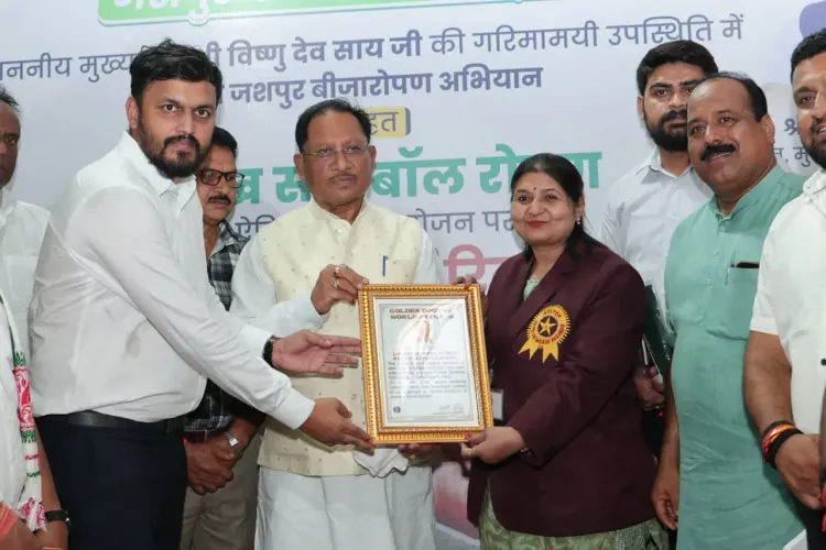 CM Sai's Jashpur Enters Golden Book With 2 Lakh Seed Balls