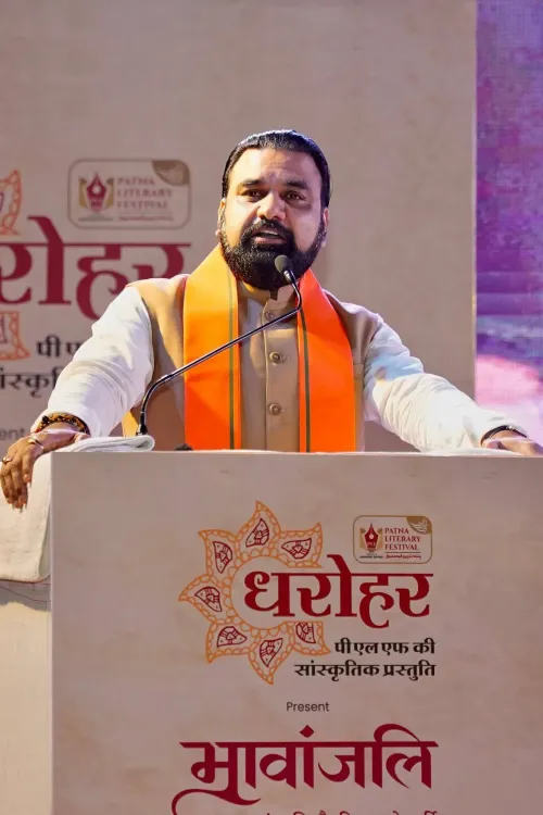 CM Samrat Choudhary attends Bhavanjali at Bapu Sabhagar