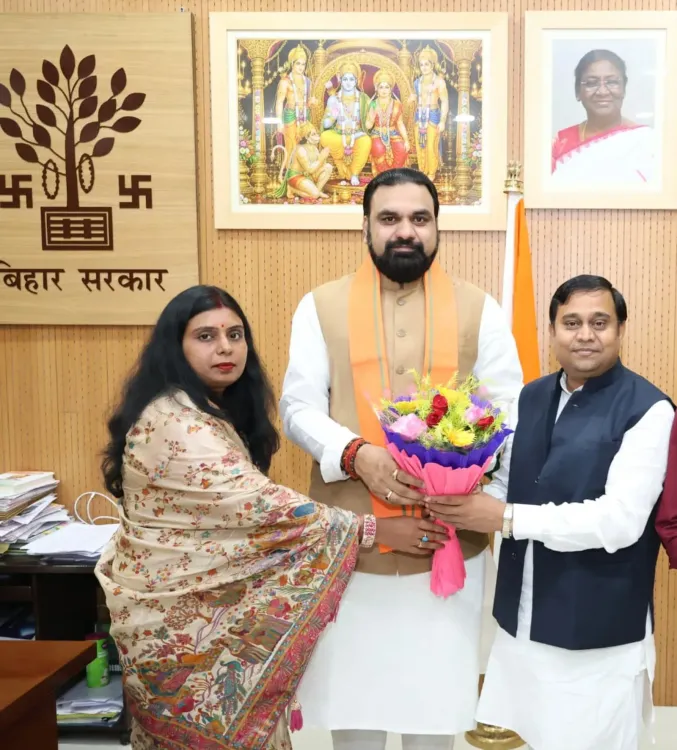 CM Samrat Choudhary Congratulates Tirhut Graduate Constituency Winner