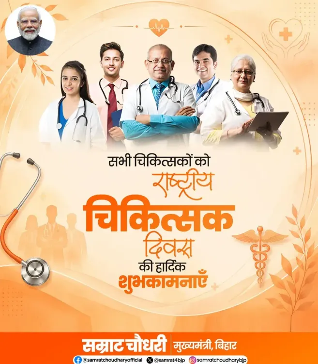 CM Samrat Choudhary Greets Doctors on National Doctors Day