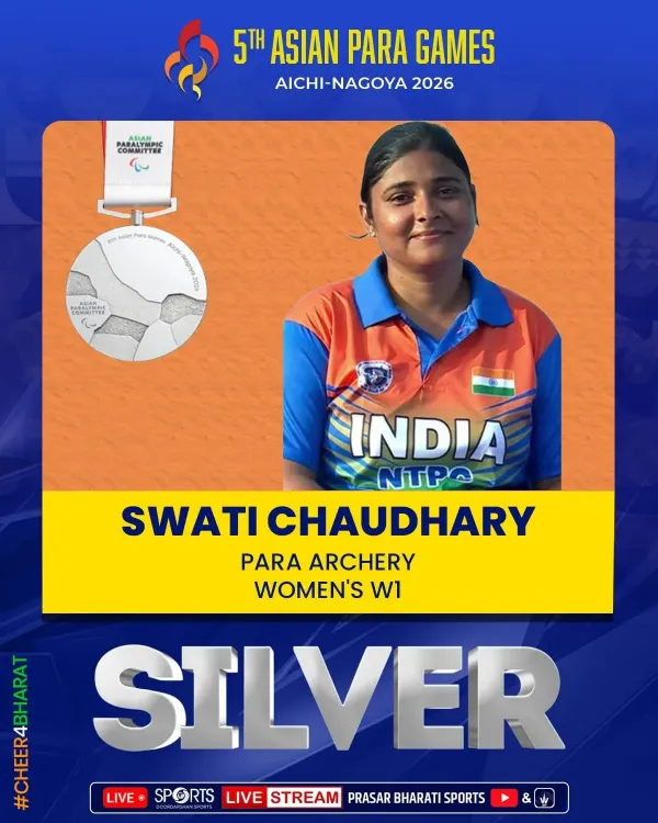 CM Samrat Choudhary Hails Swati, Kapil's Silver at Asian Para Games 2026