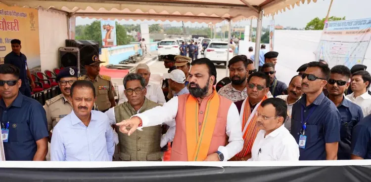 CM Samrat Choudhary Inspects Vikramshila Bridge, Ganga Path Works