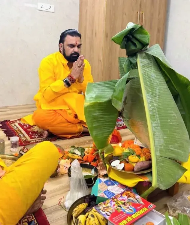 CM Samrat Choudhary Offers Satyanarayan Puja on Ashwin Purnima